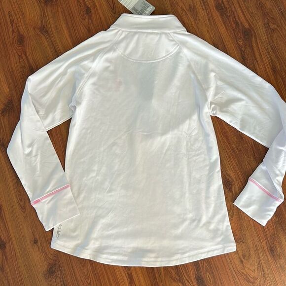 NWT Garb clothing for young people white and pink three-quarter zip performance - Picture 5 of 5